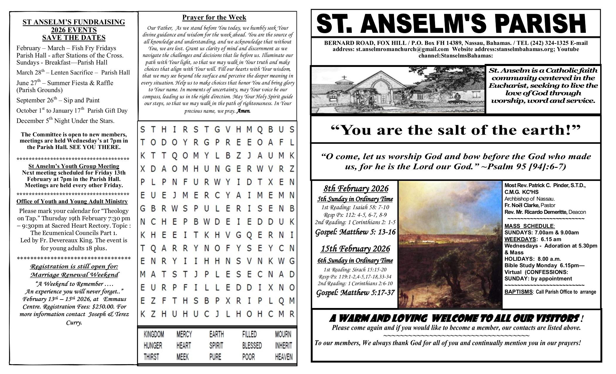 february 8, 2026 Bulletin