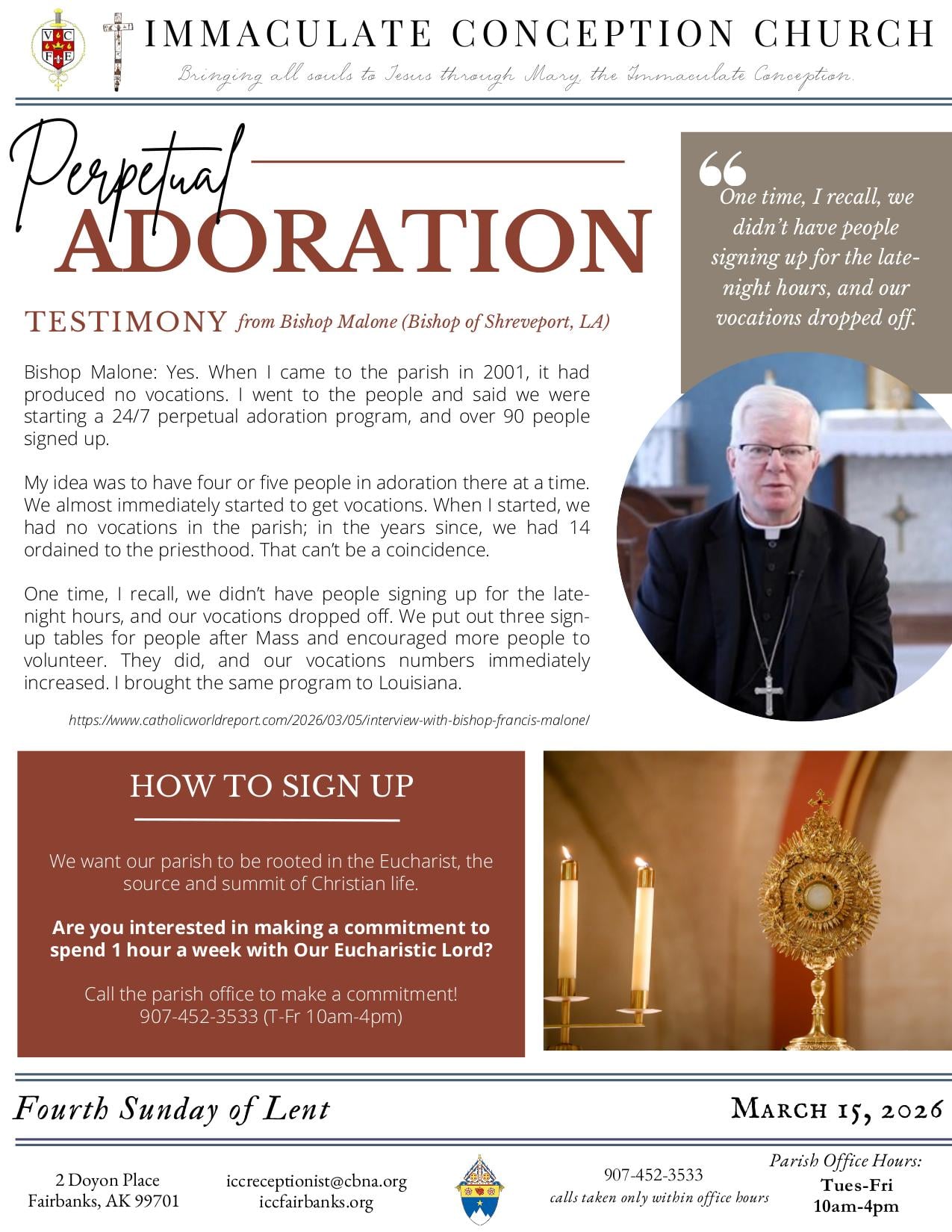 march 15, 2026 Bulletin