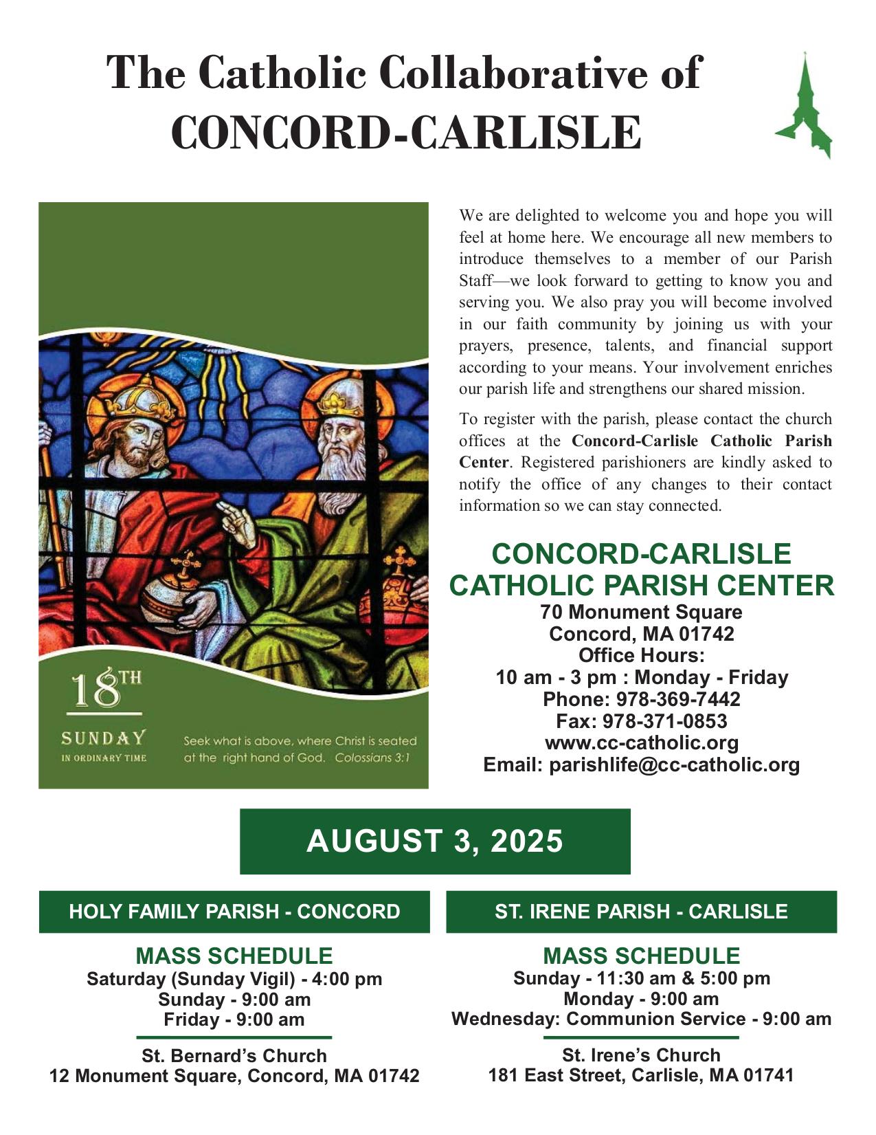 august 3, 2025 Bulletin