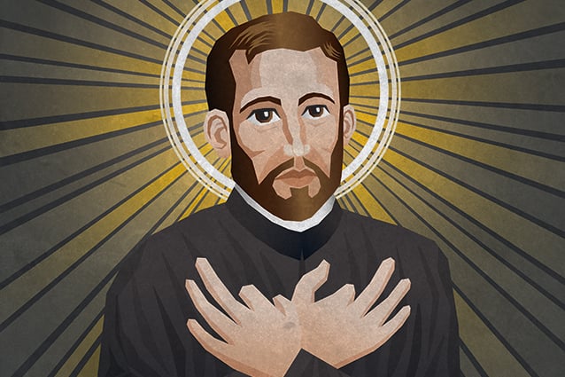 Fr. Isaac Jogues | Illustration by Vinny Bove