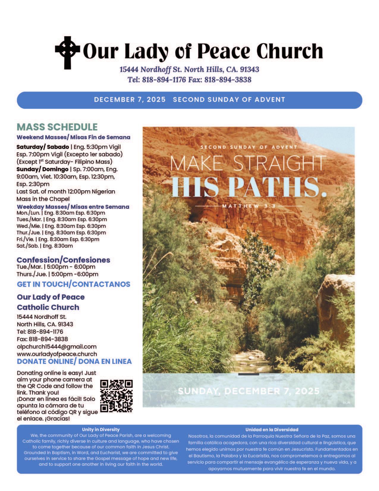 december 7, 2025 Bulletin