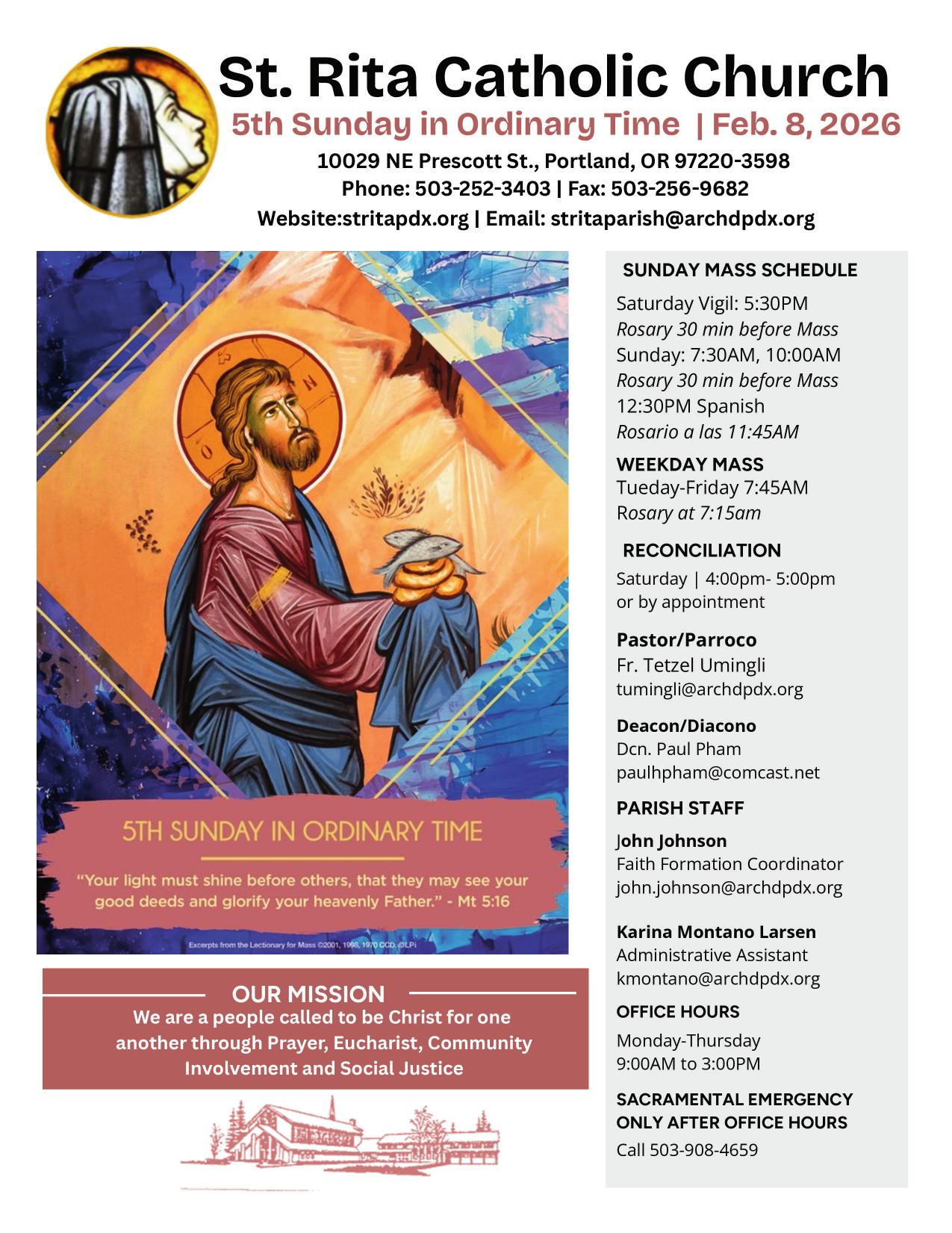 february 8, 2026 Bulletin