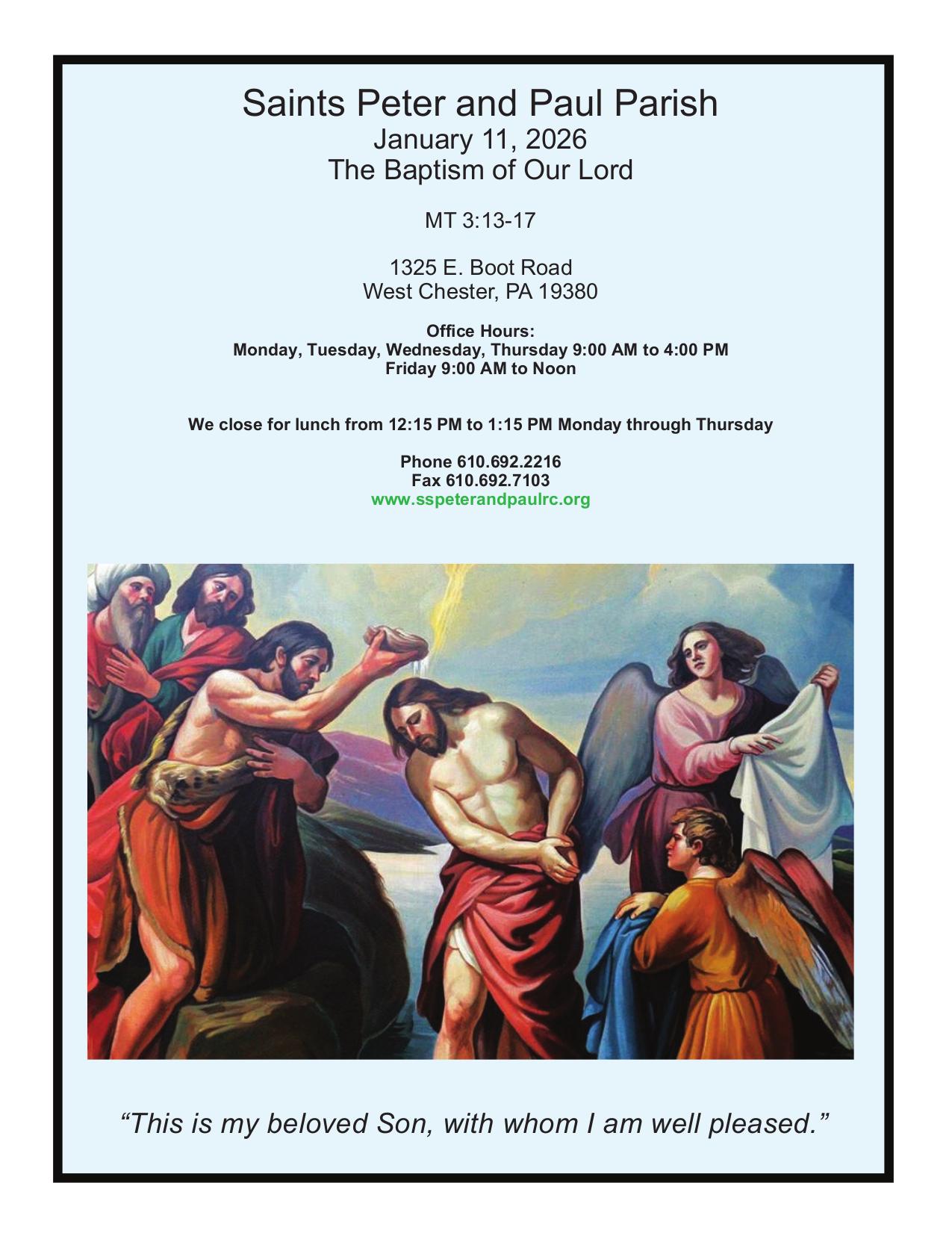 january 11, 2026 Bulletin