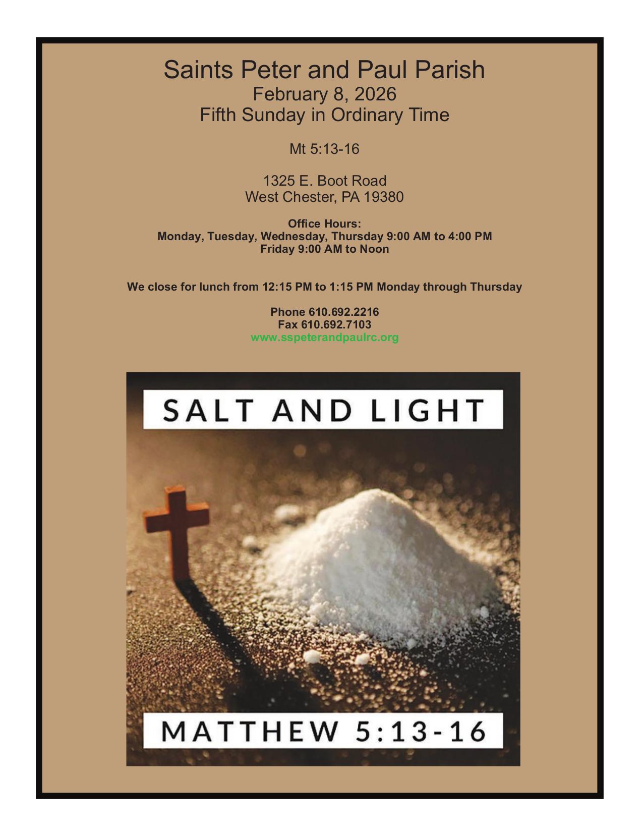 february 8, 2026 Bulletin