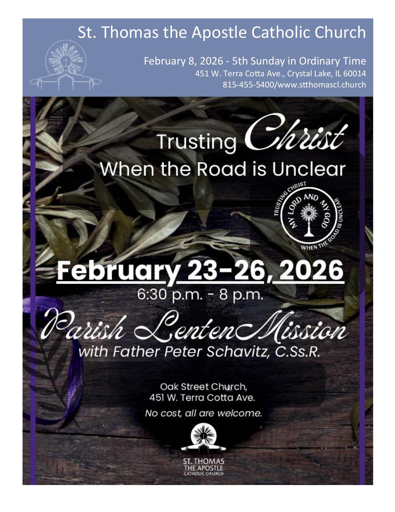 february 8, 2026 Bulletin