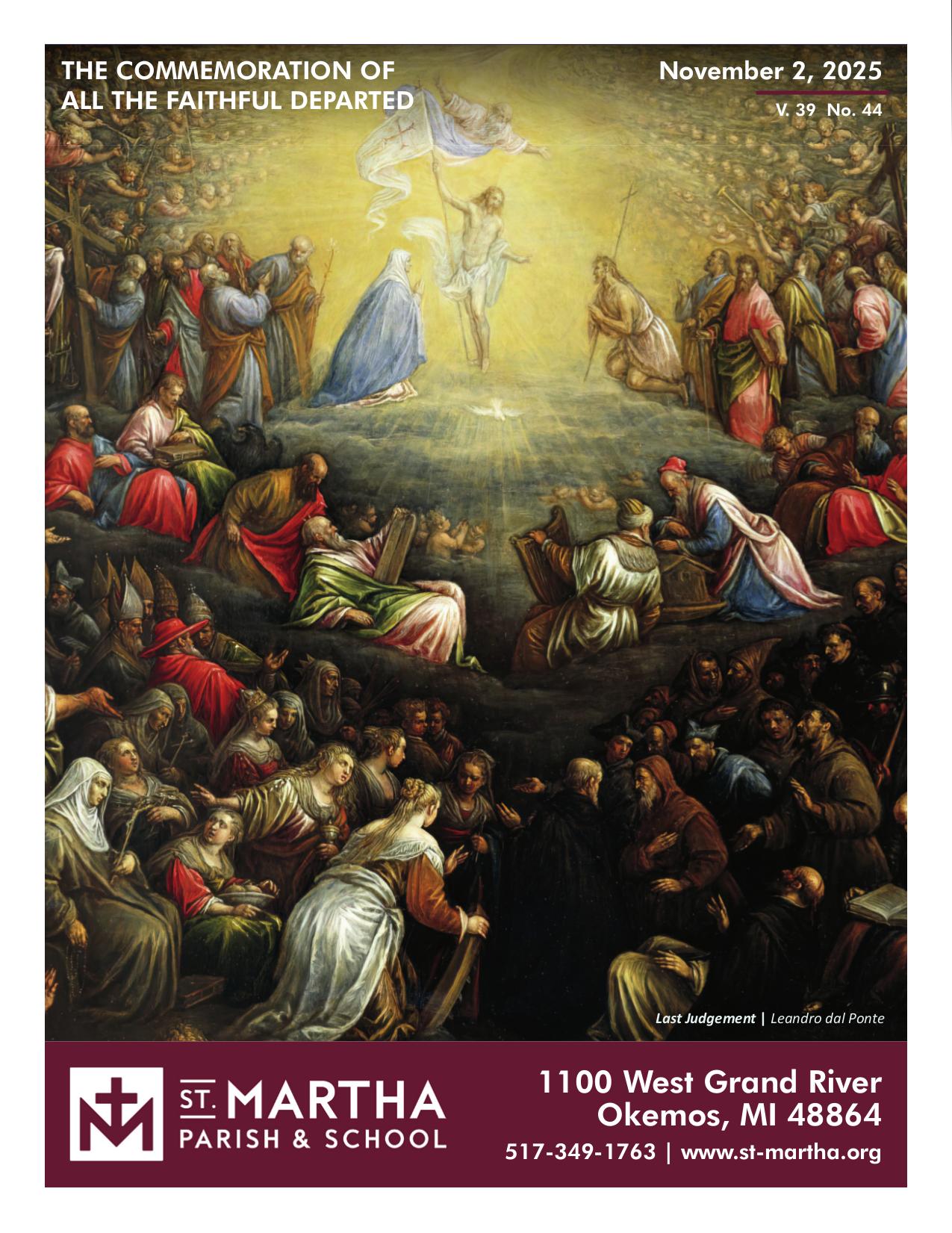 november 2, 2025 Bulletin