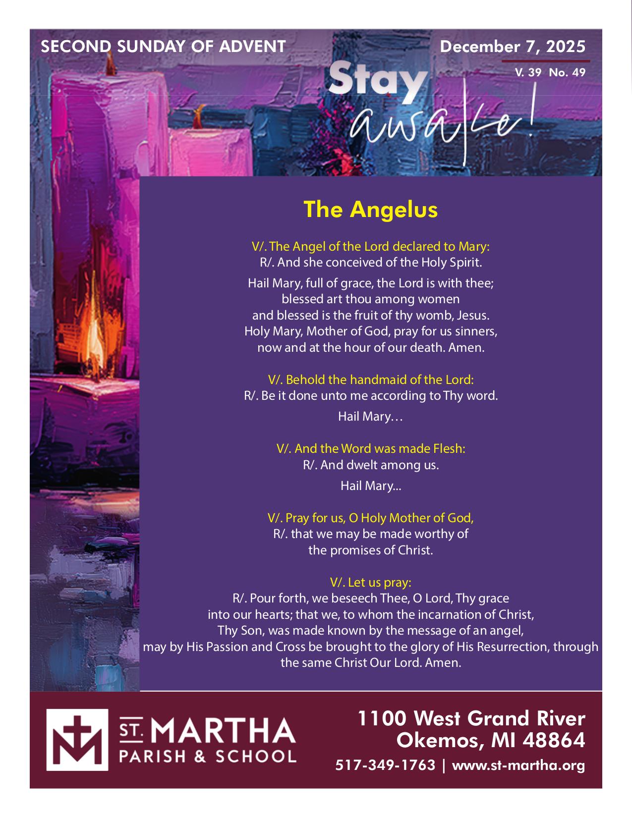 december 7, 2025 Bulletin