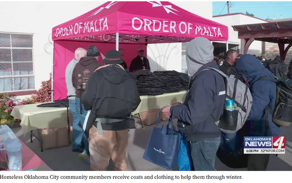 Catholic-based charity provides coats and other clothing to help homeless Oklahoma City community