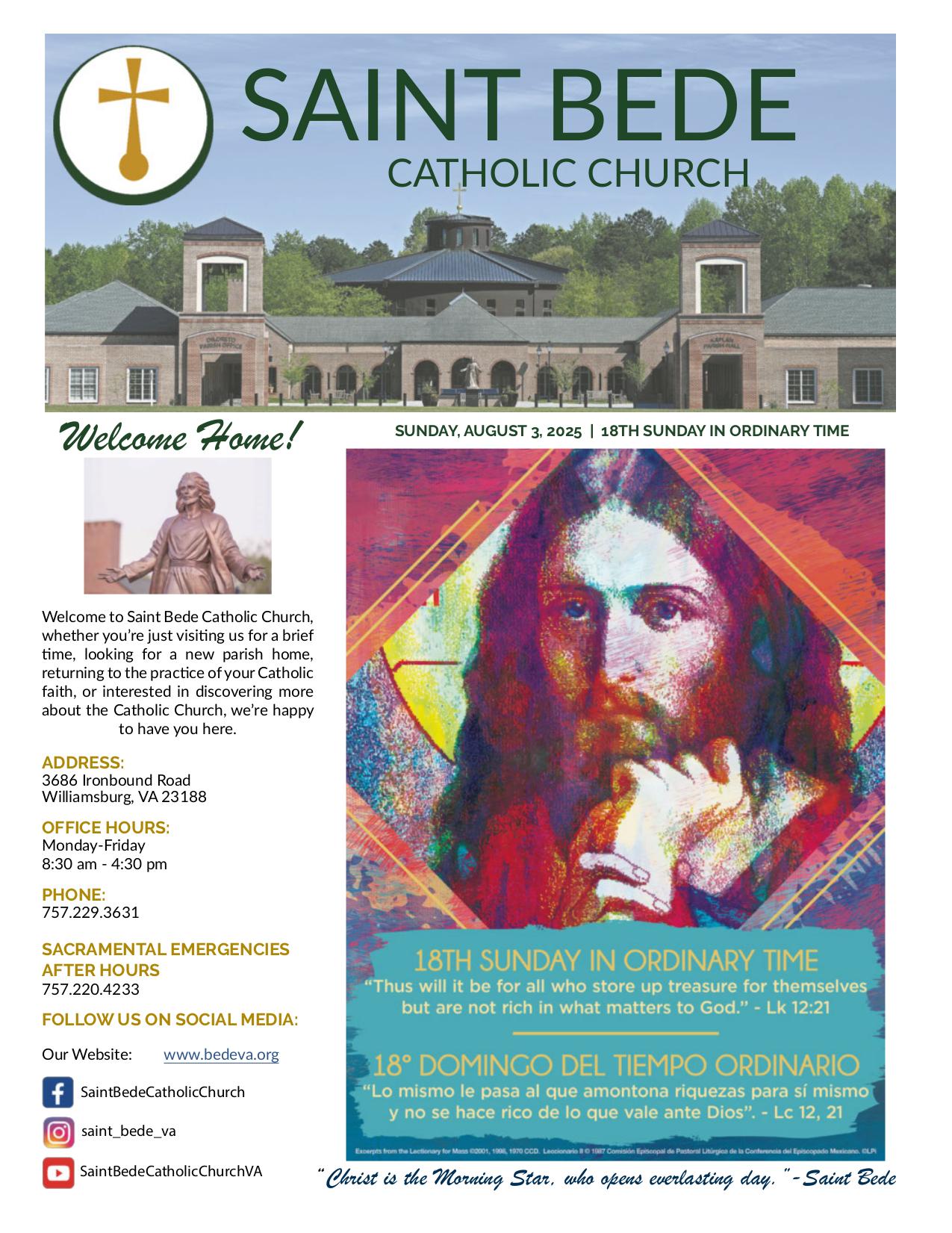 august 3, 2025 Bulletin