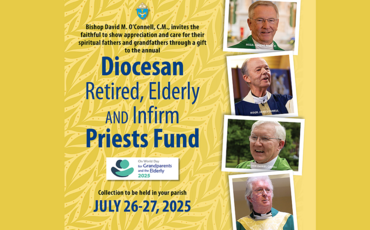 Collection to support retired priests July 26-27