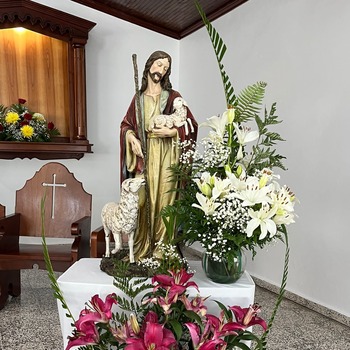 Triduo a El Buen Pastor en Palmar, Aguadilla.