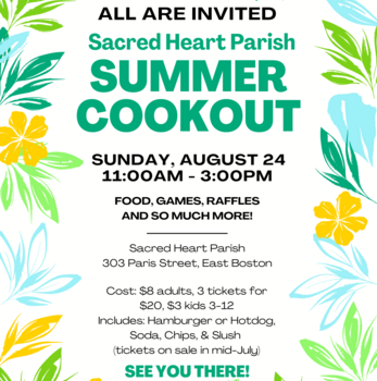 Summer Cookout - Sunday, August 24