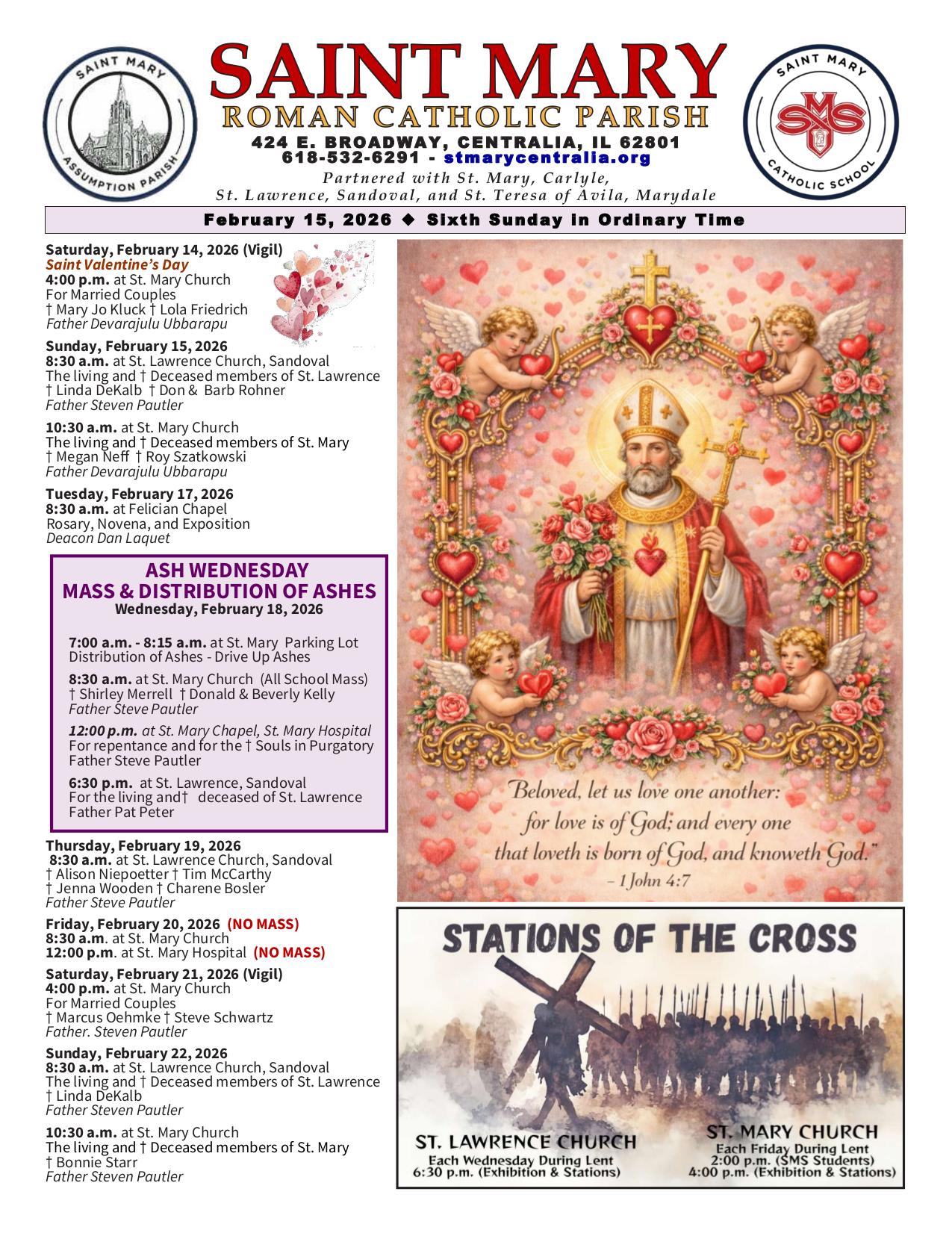 february 15, 2026 Bulletin