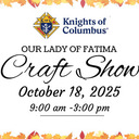 Knight of Columbus Craft Show is October 18th