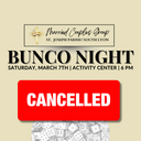 CANCELLED: MCG March Event - Bunco Night!