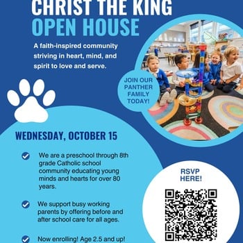 Admissions Open House October 15th