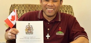 Congratulations to Fr Jean Carlo François Becoming a Canadian Citizen