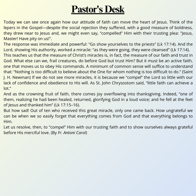 Pastor's Desk