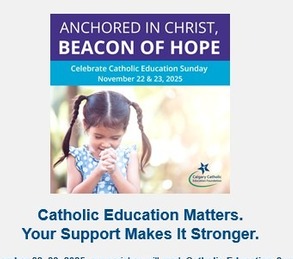 Catholic Education Sunday- November 22 & 23