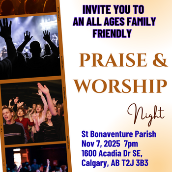 Praise and Worship Evening for the Parish- EVERYONE IS WELOME!
