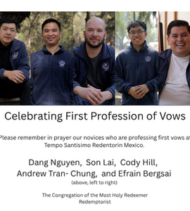 Celebrating First Profession of Vows
