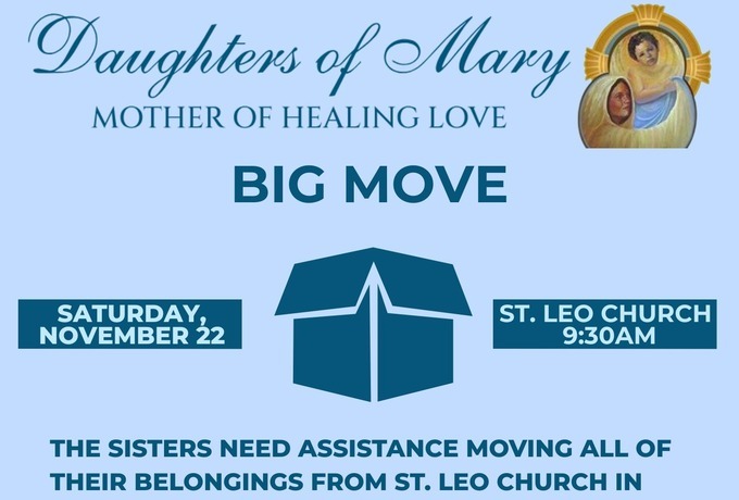 Help Needed for The Sisters Big Move November 22nd