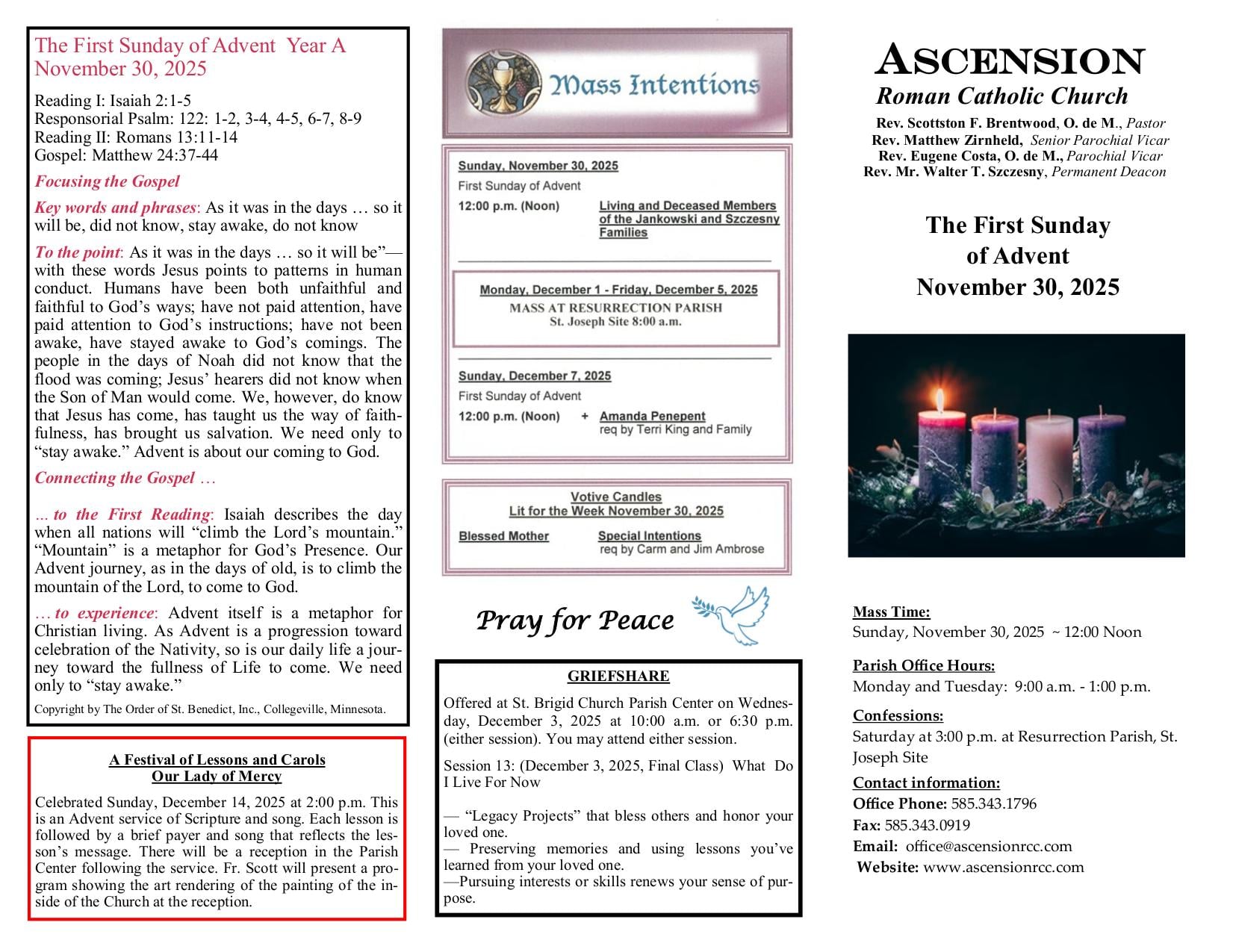 november 30, 2025 Bulletin