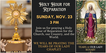 Holy Hour of Reparation -3PM