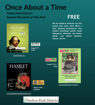 NEW - Once About a Time Summer Play Series at Ober Park