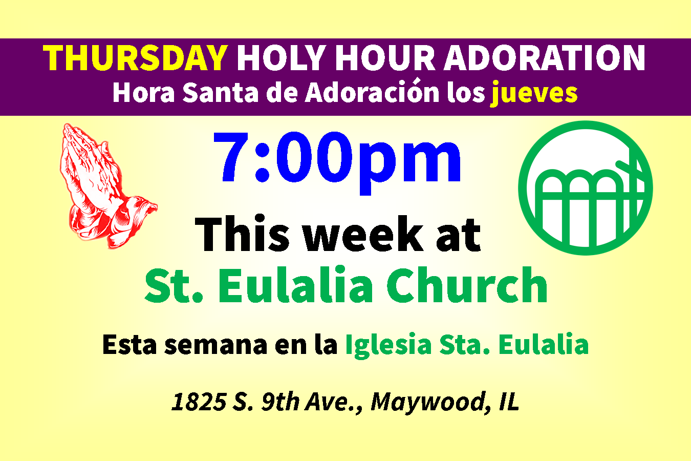 Holy Hour St. Eulalia
