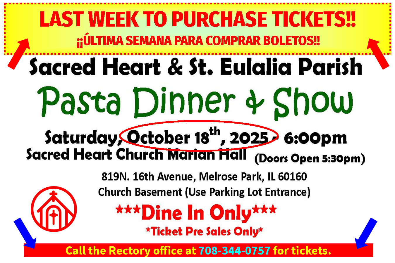 Pasta Dinner Last Call