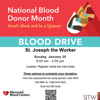 Knights of Columbus Blood Drive January 25