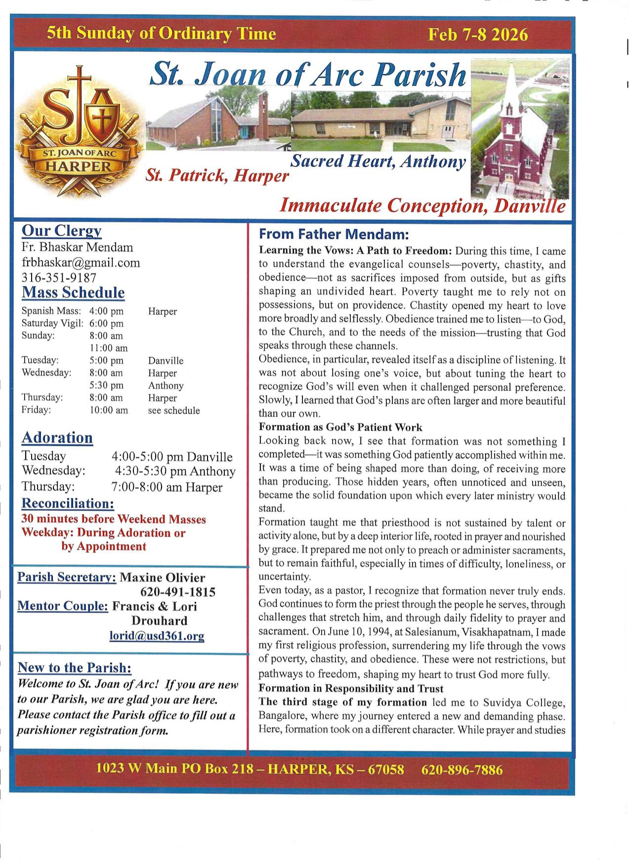 february 8, 2026 Bulletin