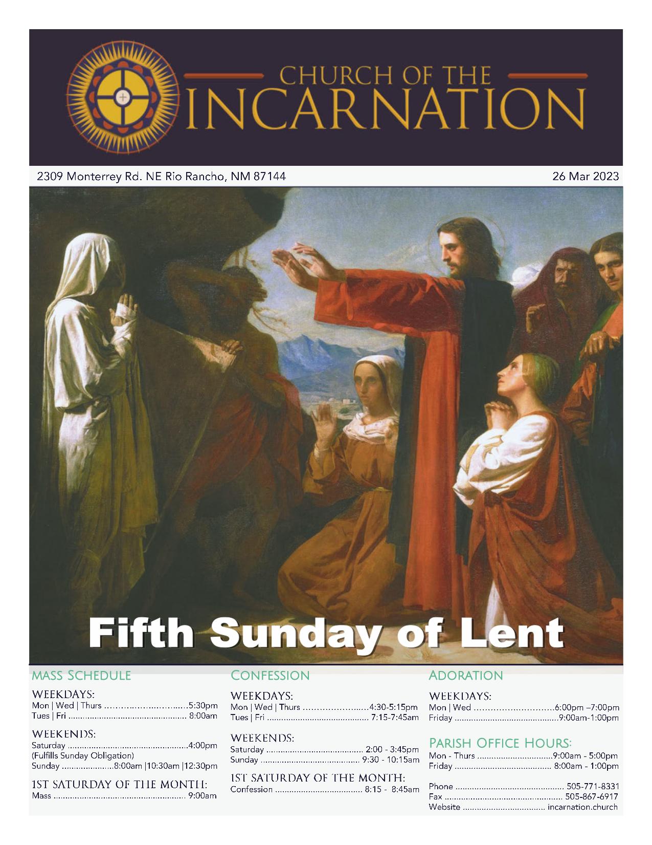 march 26, 2023 Bulletin