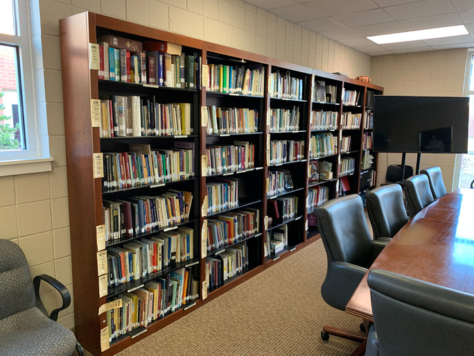 image of library next to parish office