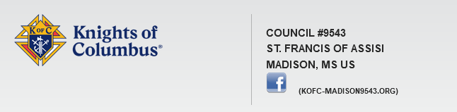 Knights of Coulmbus Council 9543 website header