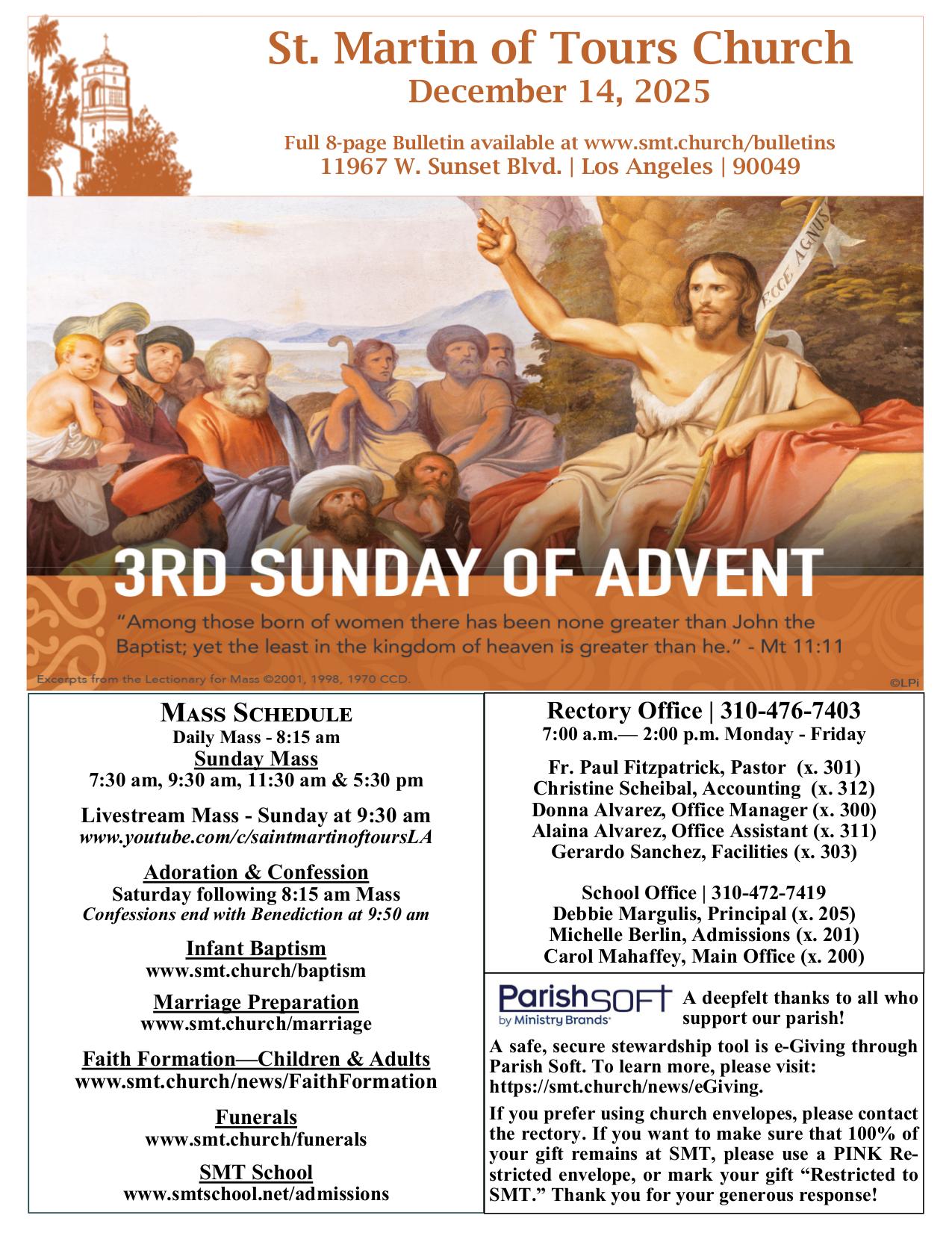 december 14, 2025 Bulletin