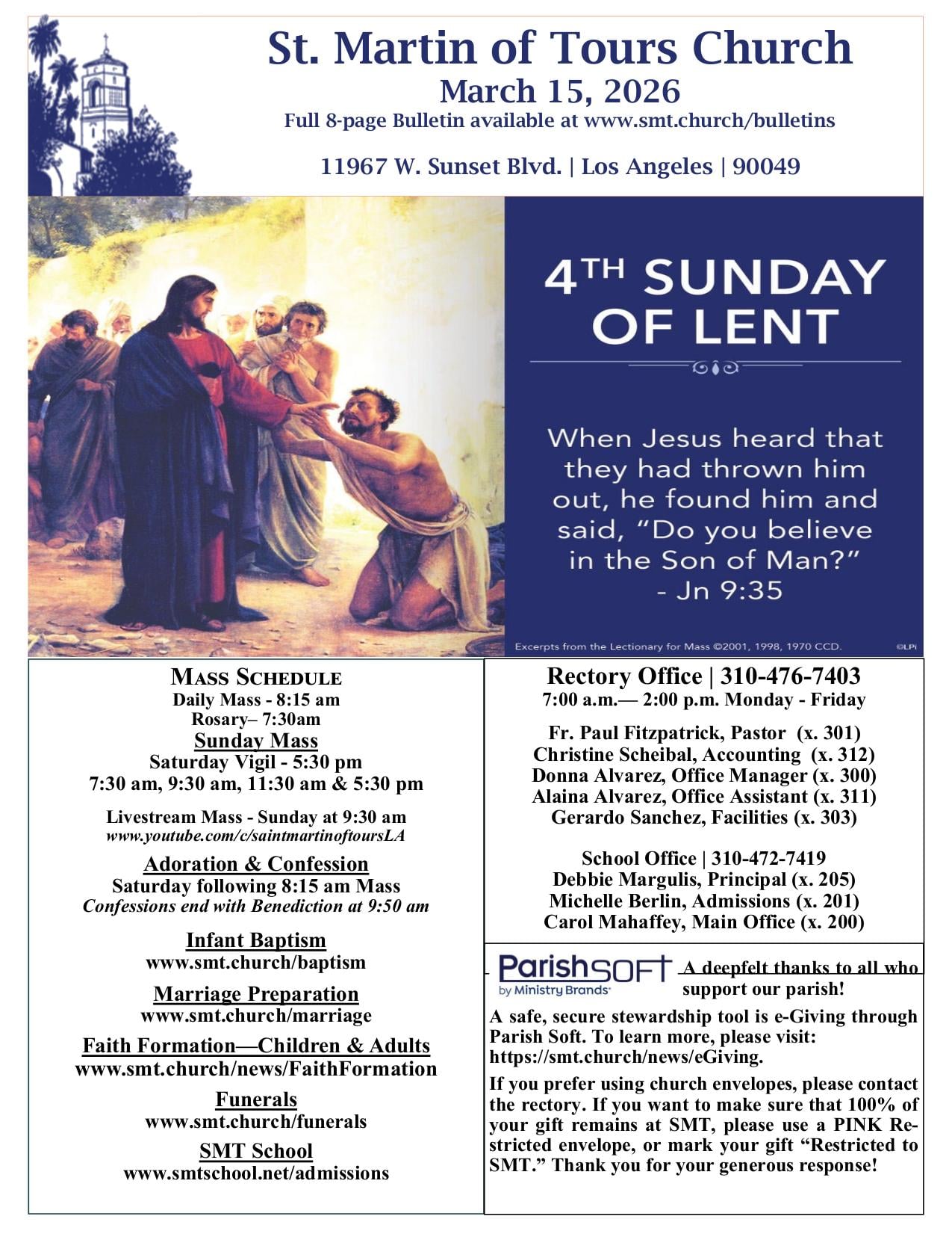 march 15, 2026 Bulletin