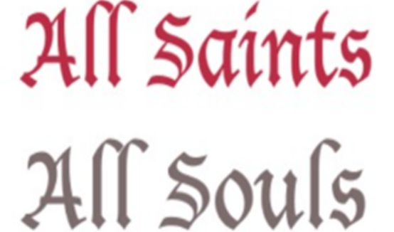All Saints - All Souls - All Souls Novena