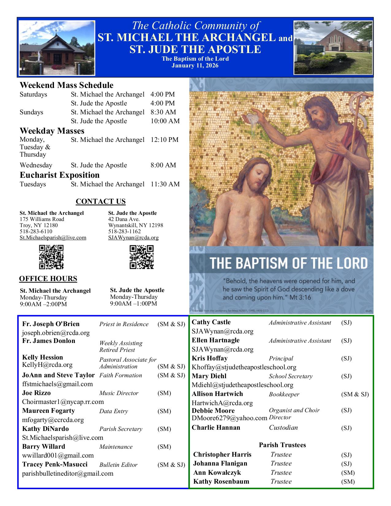 january 11, 2026 Bulletin