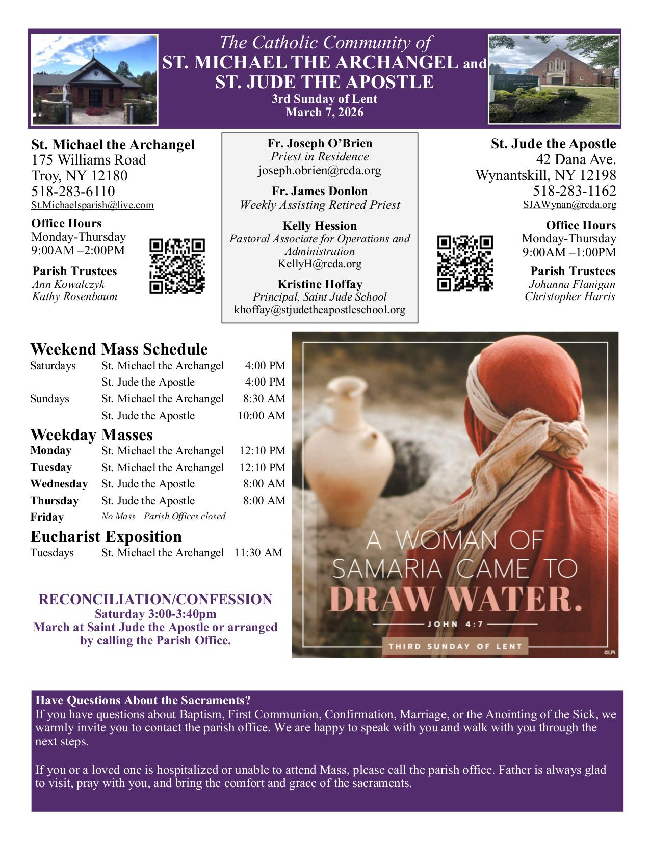 march 8, 2026 Bulletin