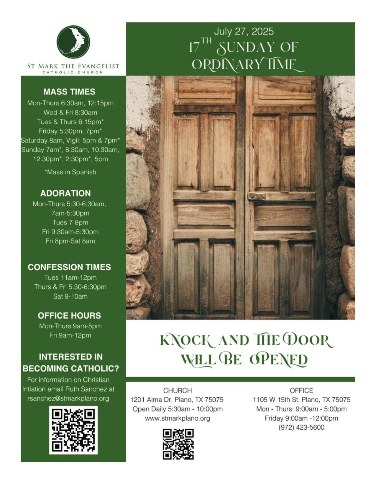 july 27, 2025 Bulletin
