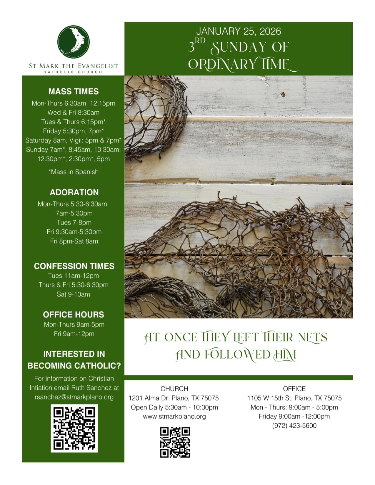 january 25, 2026 Bulletin