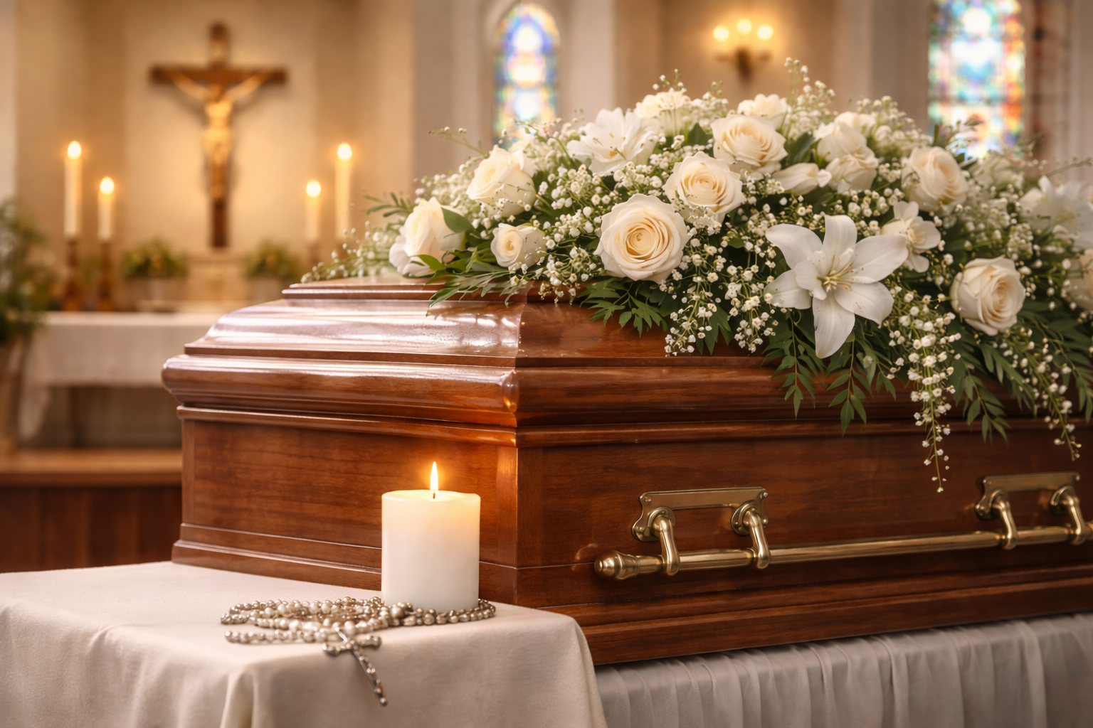 At St. Mark the Evangelist Catholic Church, we are honored to accompany you during this sacred time of loss and remembrance. Rooted in our Catholic faith and the promise of eternal life, we offer compassionate support as you plan a funeral liturgy that celebrates the life of your loved one and offers comfort through the hope of the Resurrection.