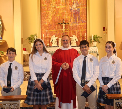 September Virtuous Students of the Month for the Virtue of Faith