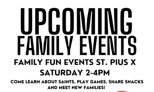 Upcoming Family Events
