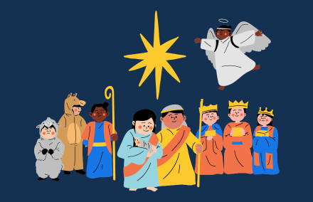 Rehearsal for Christmas Pageant