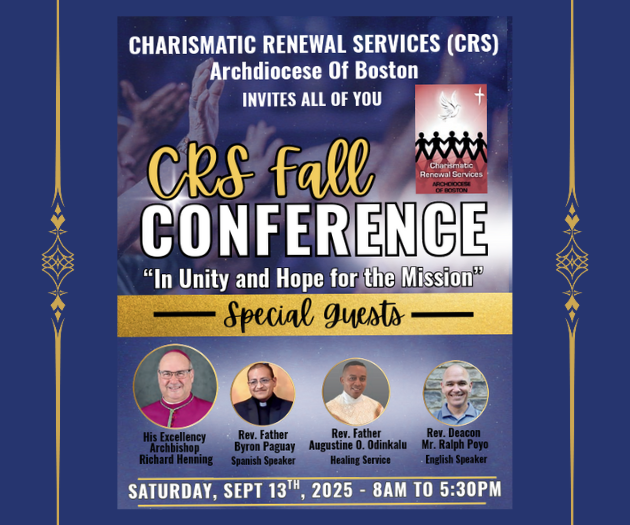 Charismatic Renewal Services Fall Conference - In Unity and Hope for the Mission