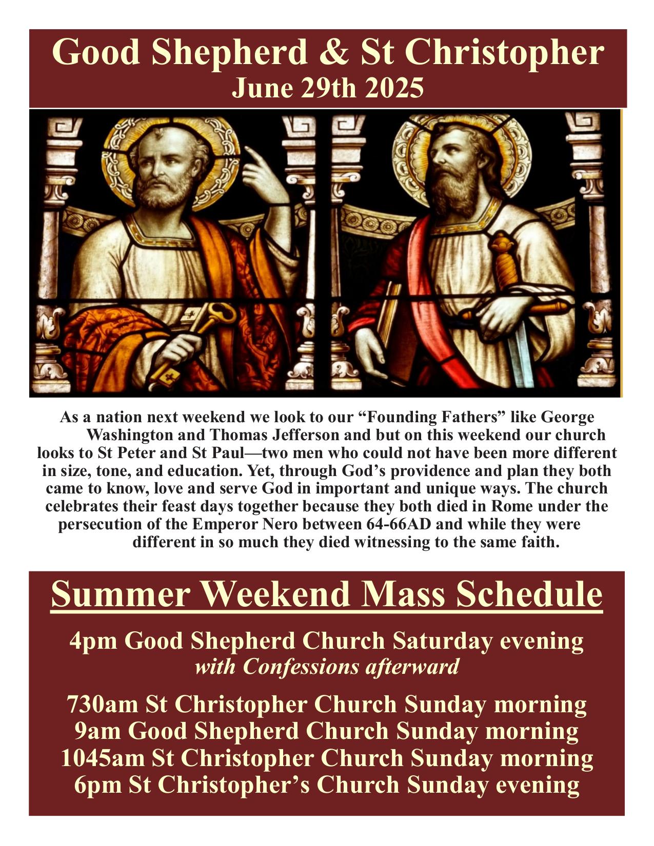 june 29, 2025 Bulletin