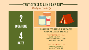 Tent City Meals - Two Locations!